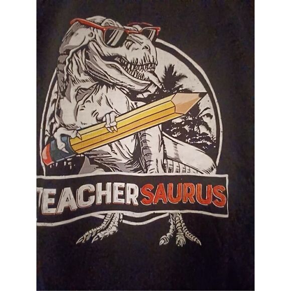 Teachersaurus Rex Men's T-shirt size XL - Picture 2 of 2